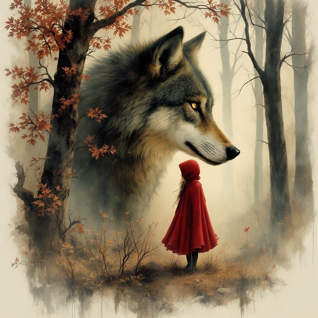 Little Red Riding Hood in the Forest Enchantress