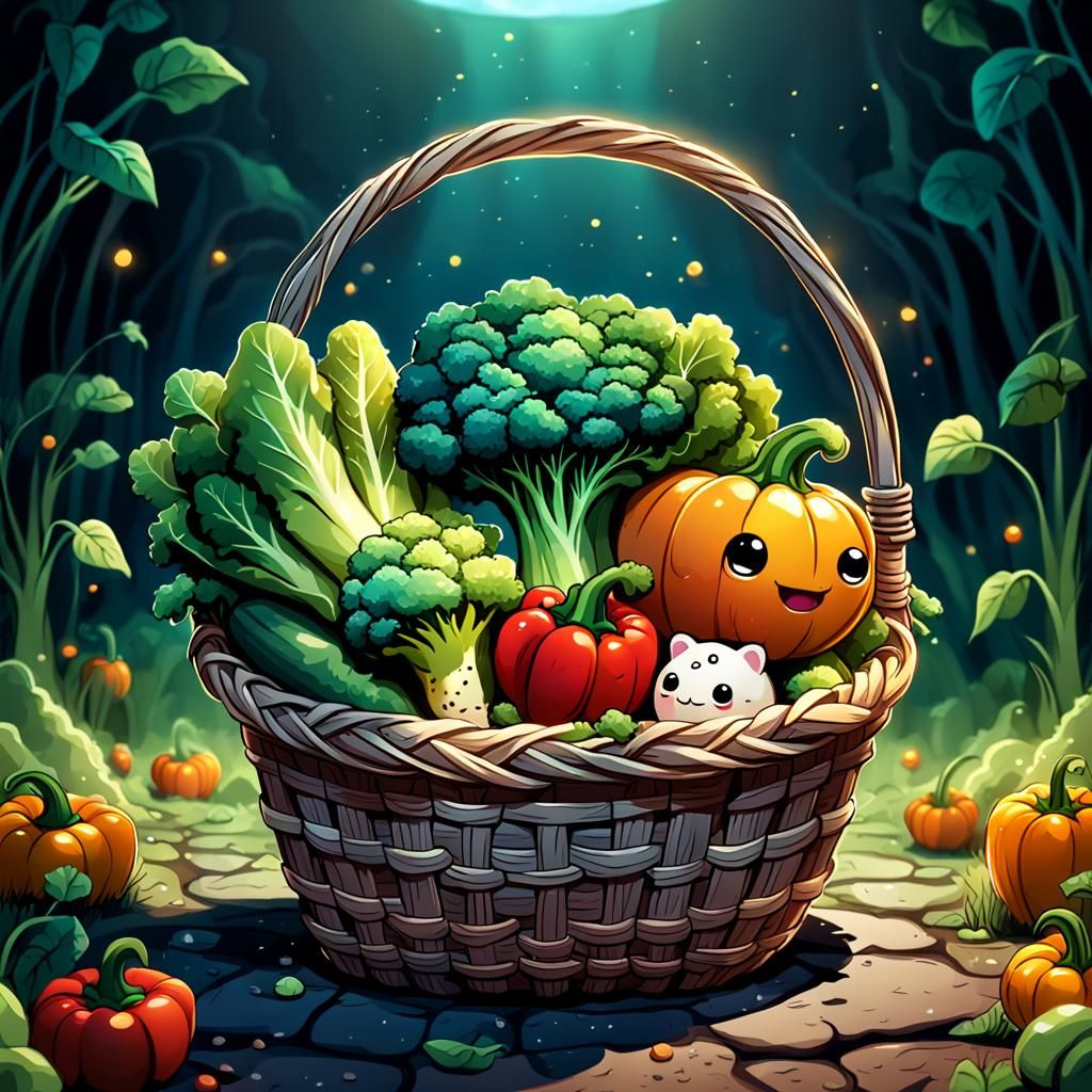 Chibi Vegetable basket