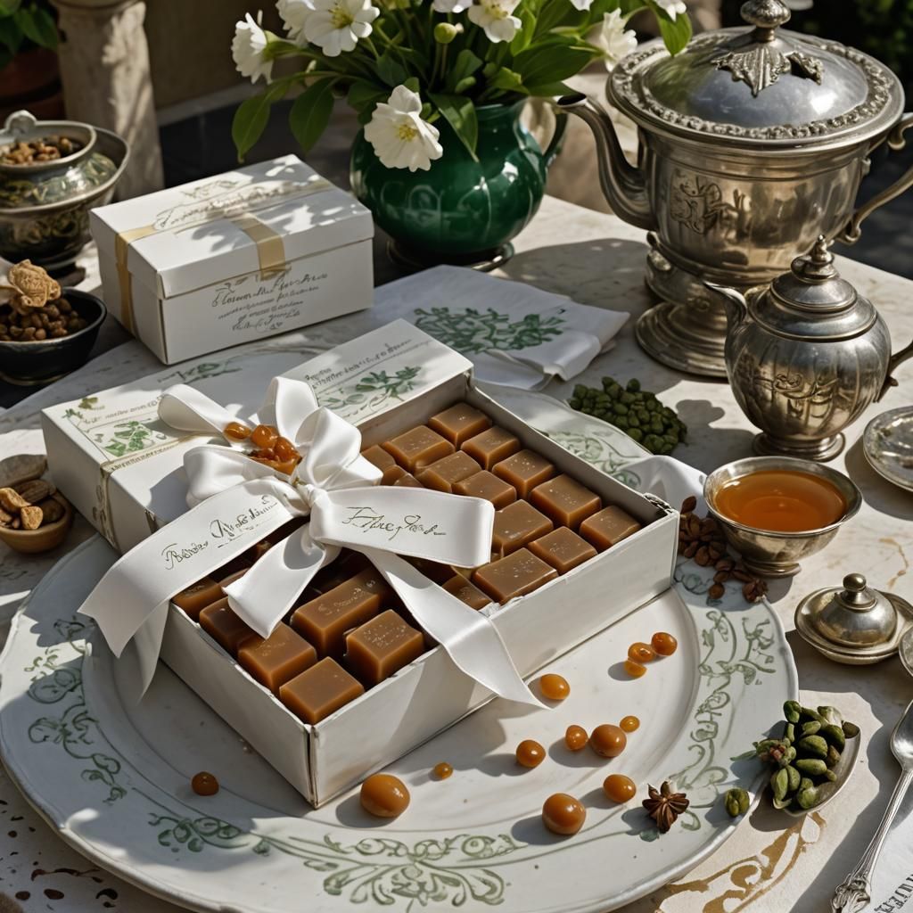 Pepper Soap and Tea Seeds Overflowing from Box