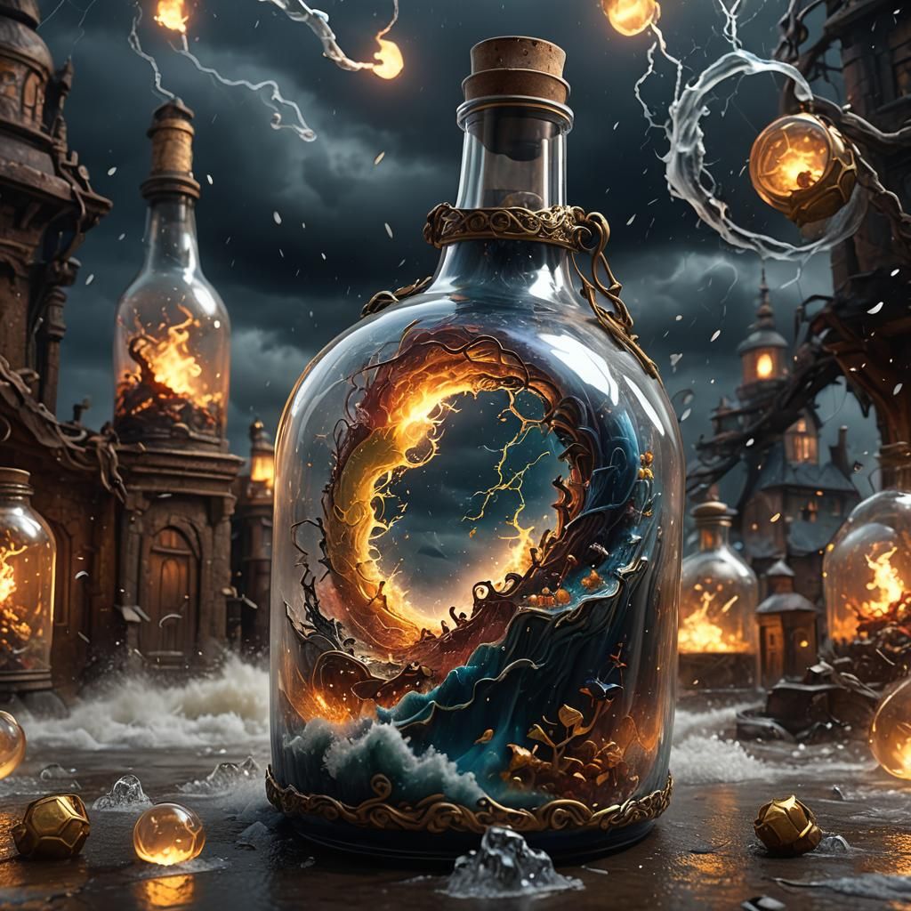 Storm in a Bottle: Detailed Matte Painting
