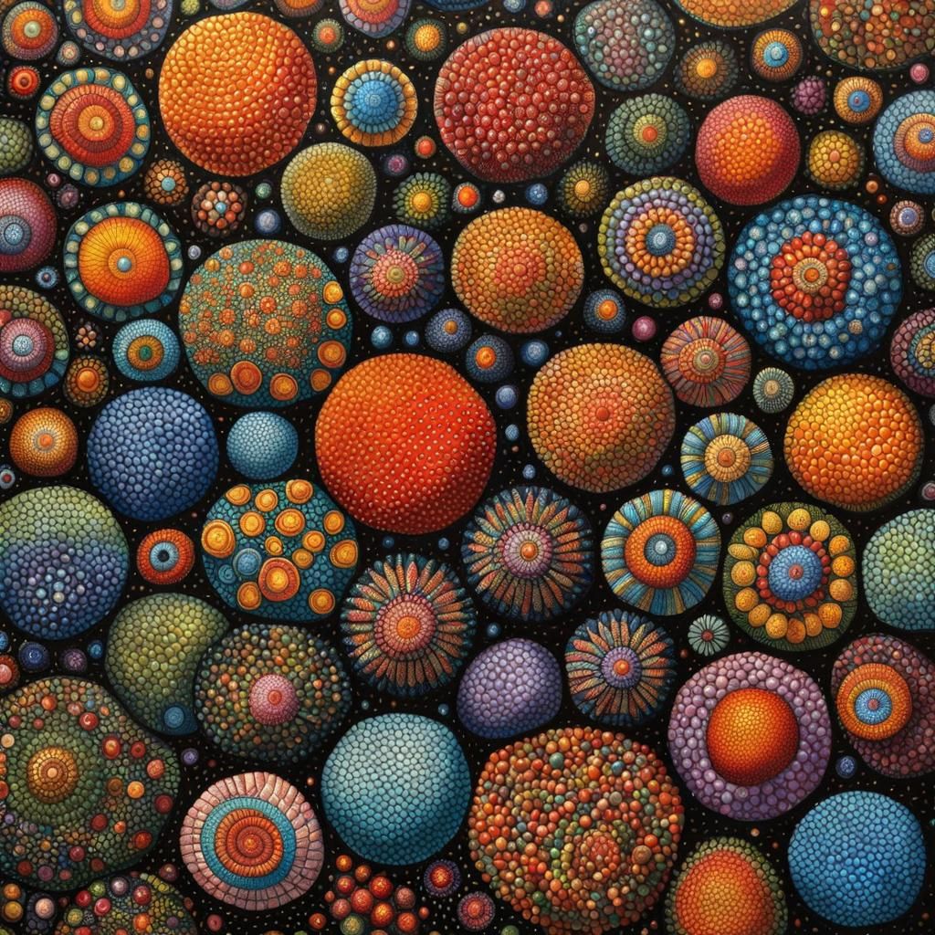 Pointillist Zentangle with Trypophobia Patterns