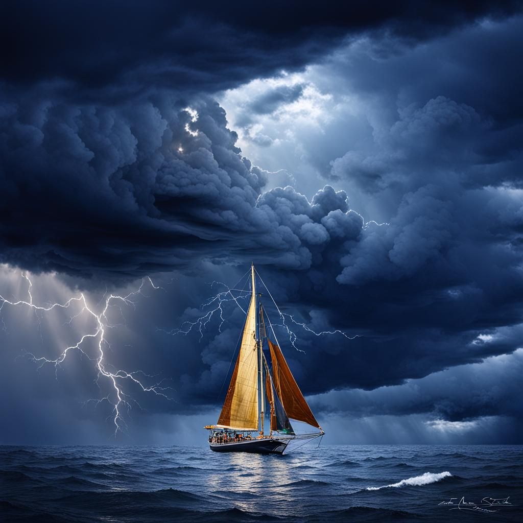 Alluring Maiden in Calm Before the Storm