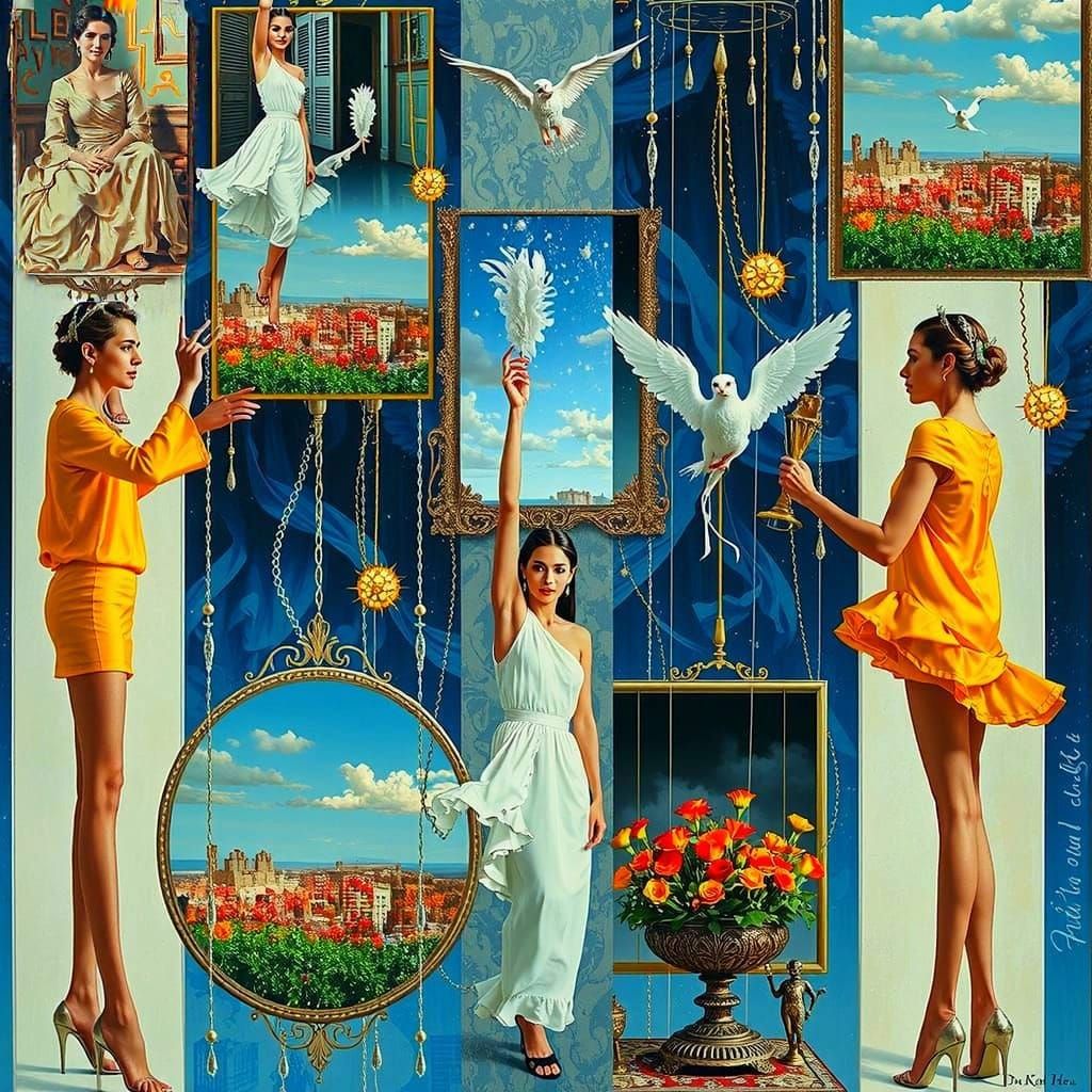 Hyperrealistic Fusion of Romanticism and Baroque