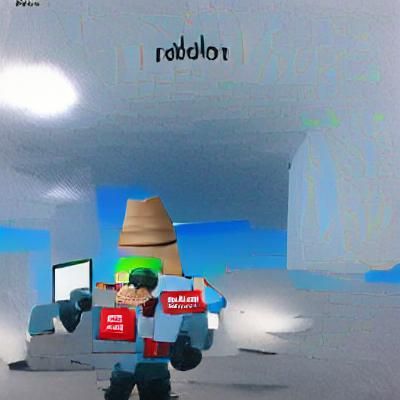Roblox Logo in 3D Block Style