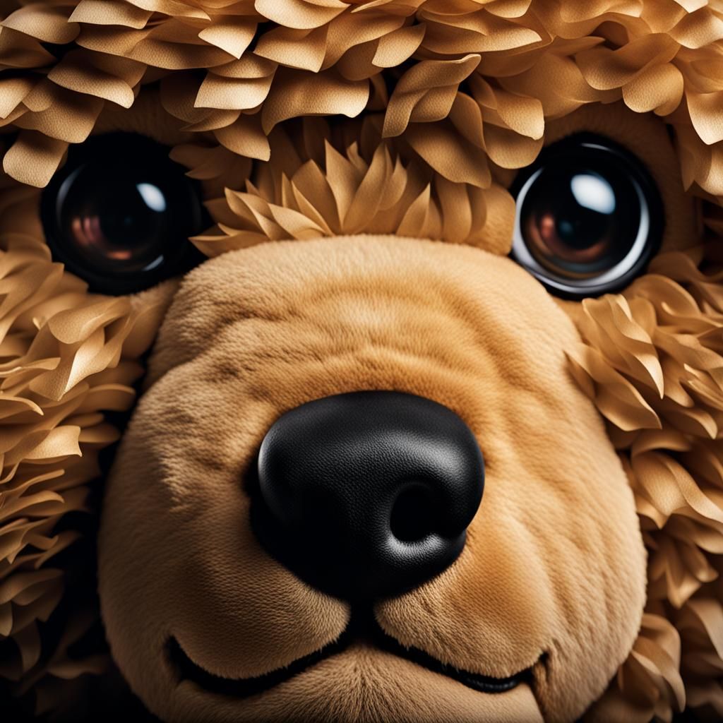 Teddy Bear Professional Portrait with Bokeh