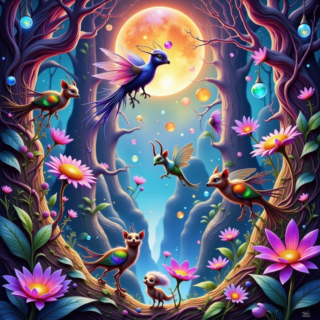 Fantastical Fae of Thra: Whimsical Creatures in Vibrant, Iri...