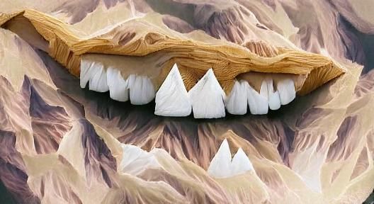Mountains Formed as Teeth: A Geological Abstraction