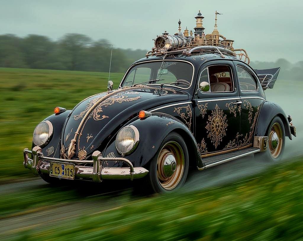 Steampunk VW Beetle
