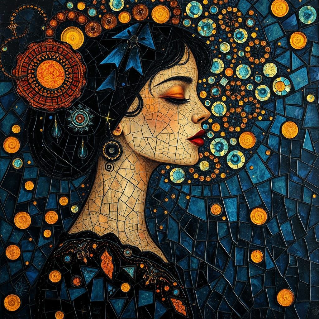 Miraculous Art Nouveau Fantasy with Intricate Textures and E...