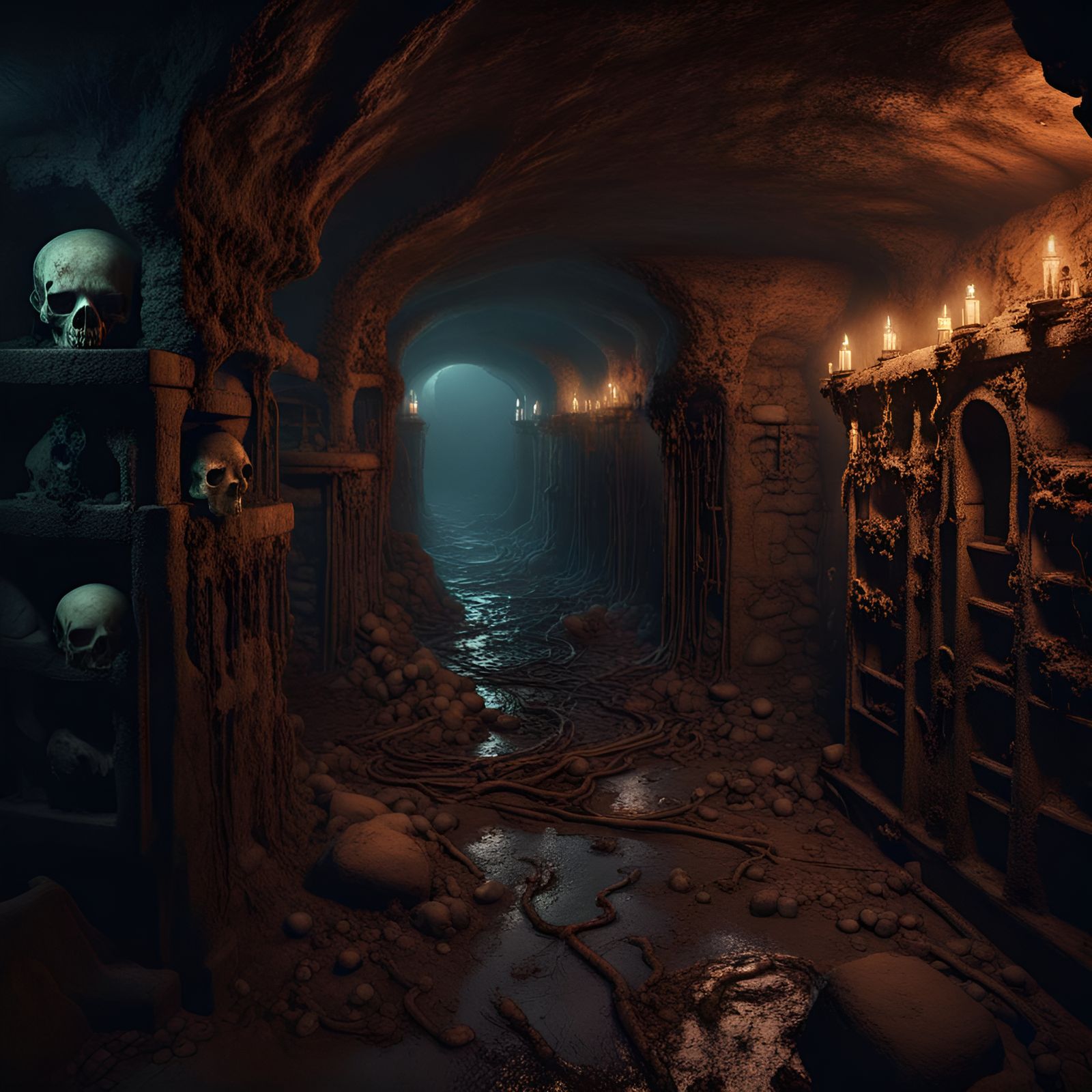 Creepy underground lair ☠️