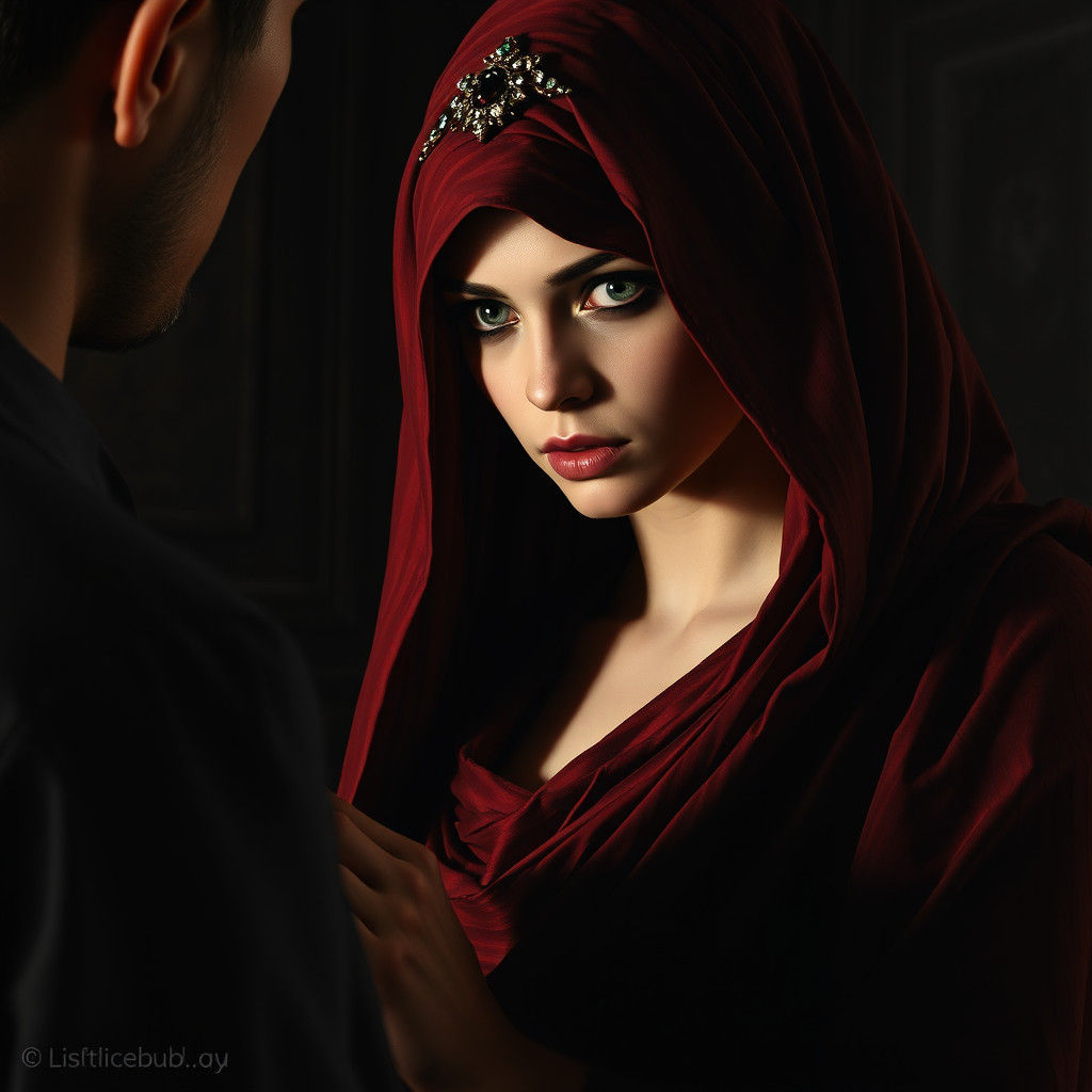 Ancient Greek Courtesan Watches in Shadows