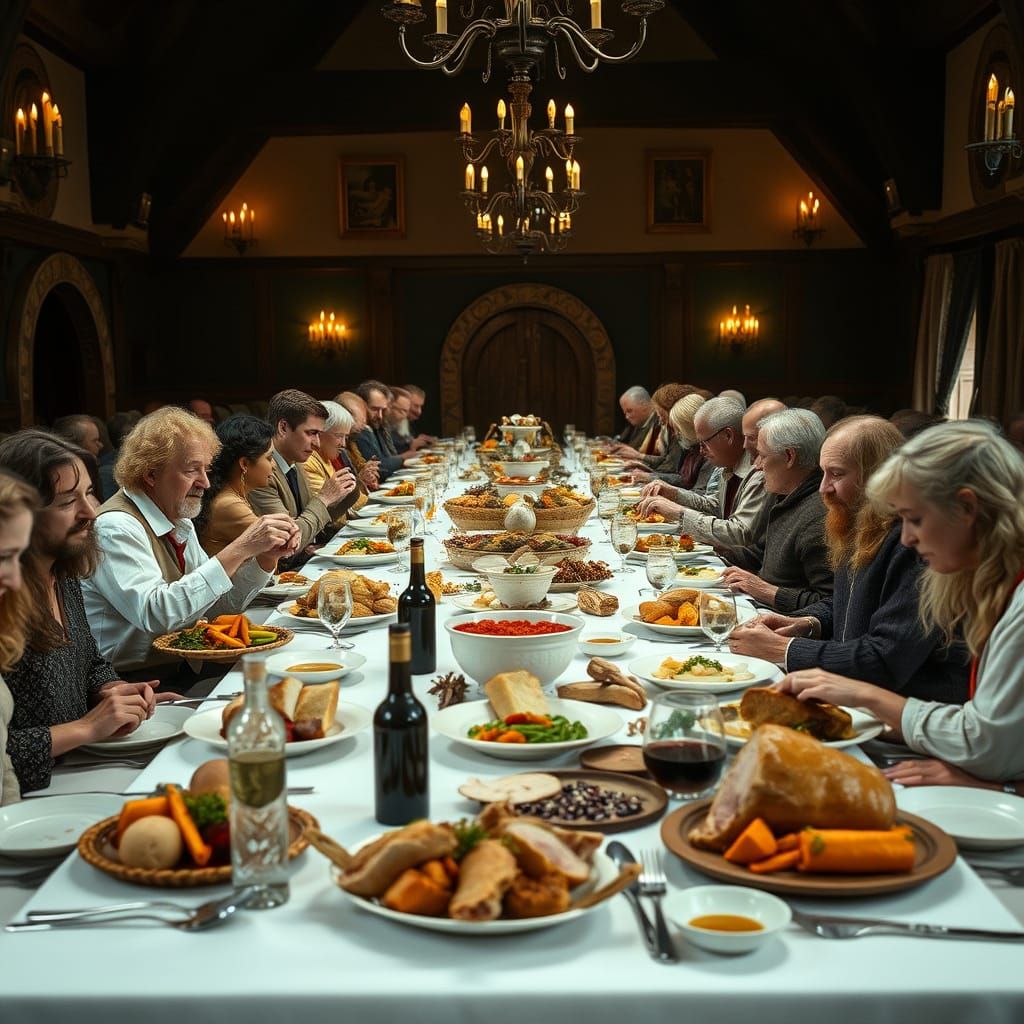 A Grand Hobbit Holiday Feast: Cinematic Film Still