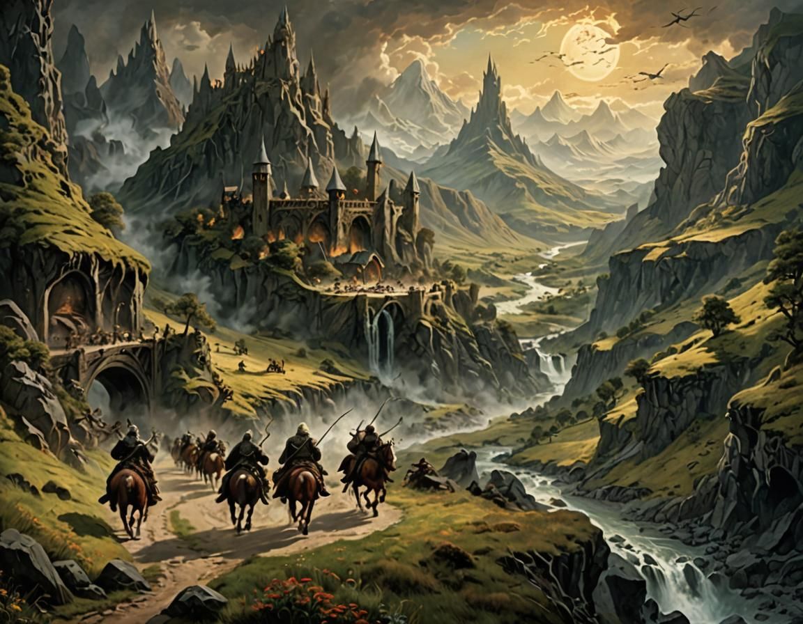 Epic Lord of the Rings Battle Scene