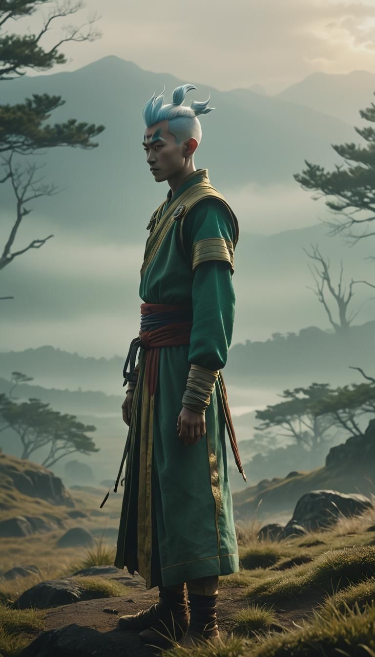 Whis in Serene Landscape, Dragon Ball Z Style