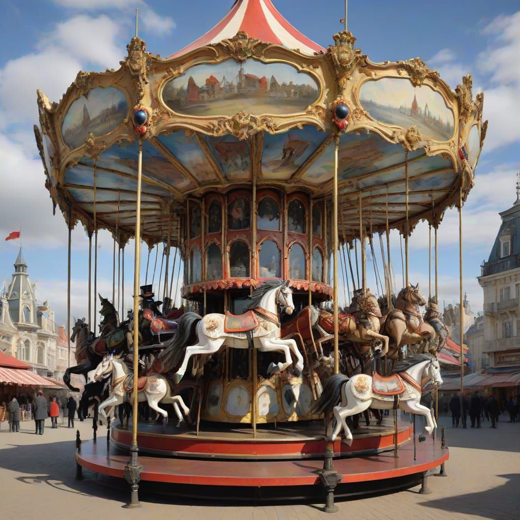 Gothic Vampire Carousel Art
