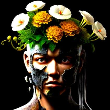 Grungy 3D Diorama of Broken Vintage Machines