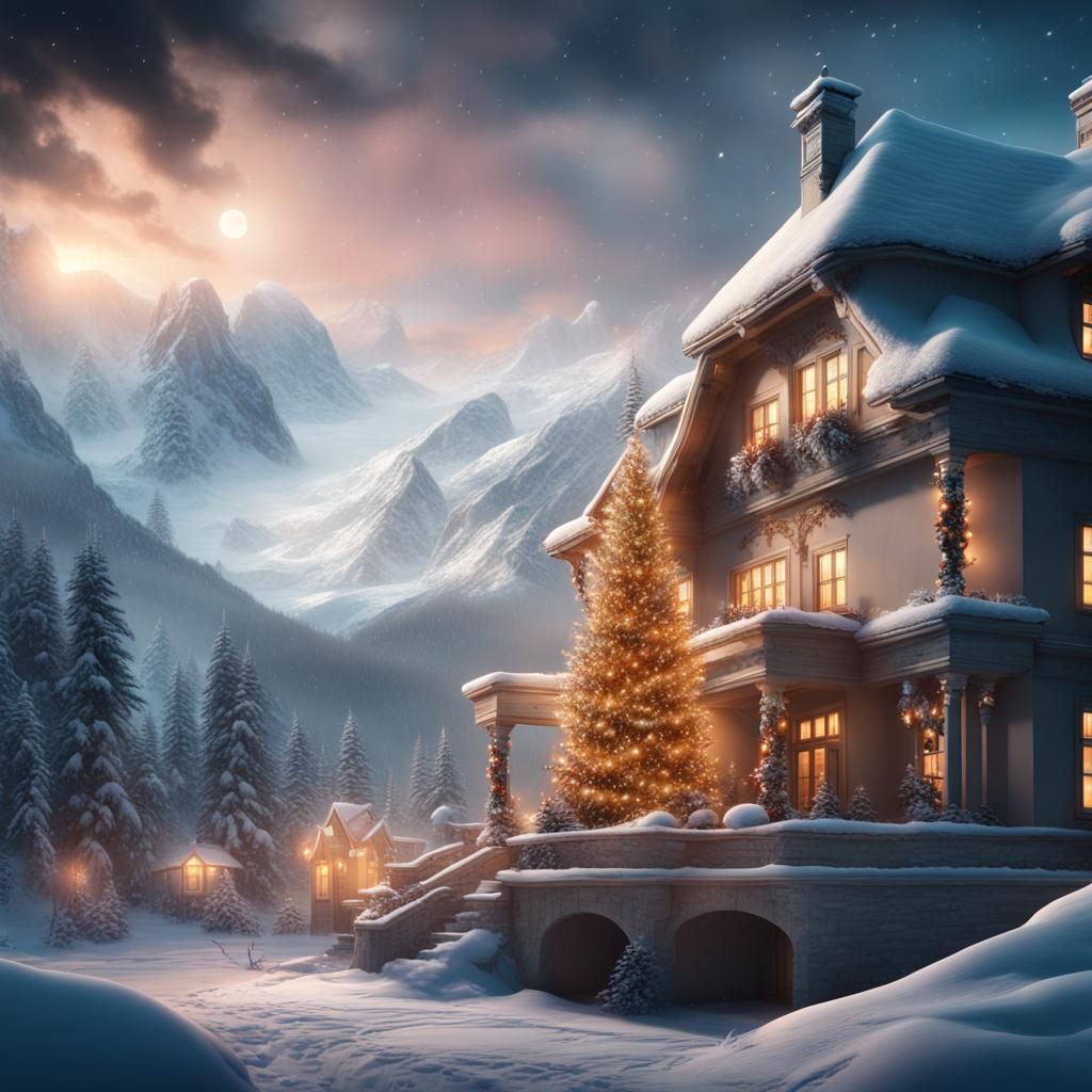 Magical Christmas Home with Winter Views