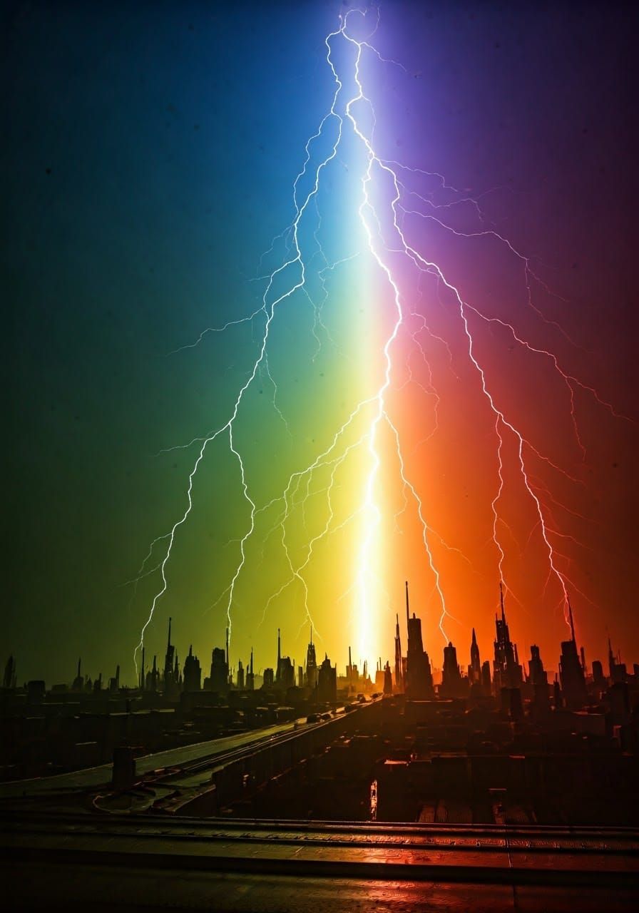 Exploding Rainbows in Atmospheric Perspective