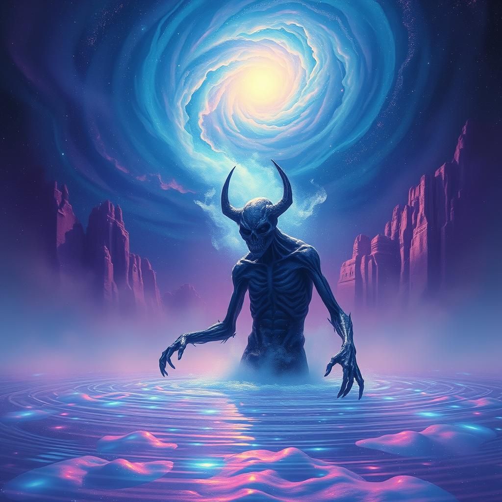Cosmic Zombie Emerges from Iridescent Lake
