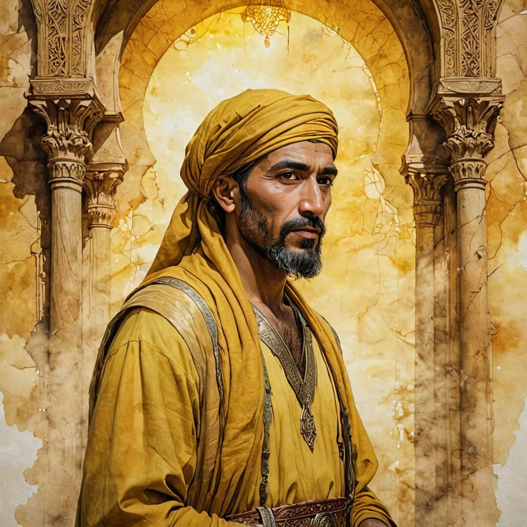 Arab man in yellow