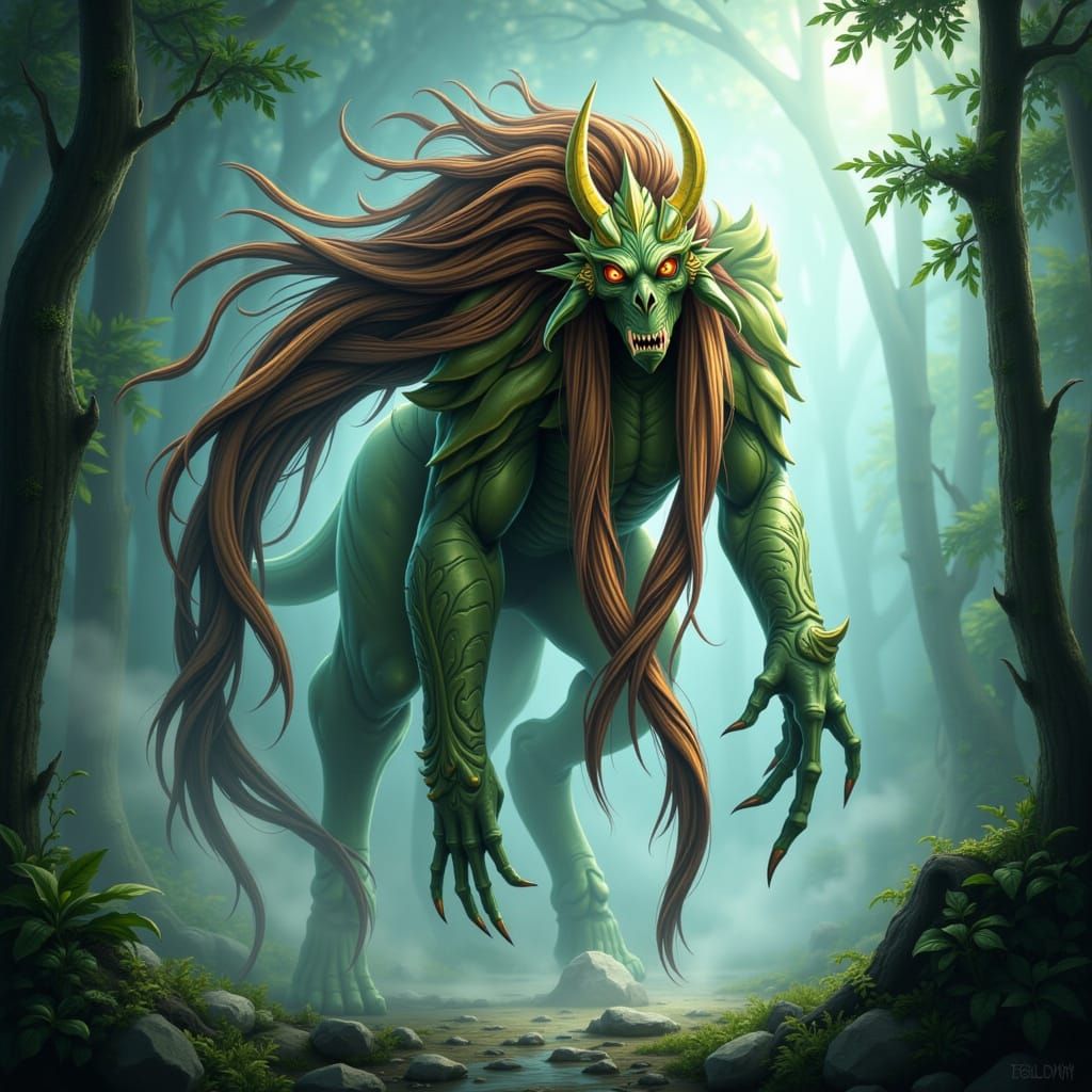 Asyyyriak in Kashyyyk's Forest Canopy, Detailed Creature Des...