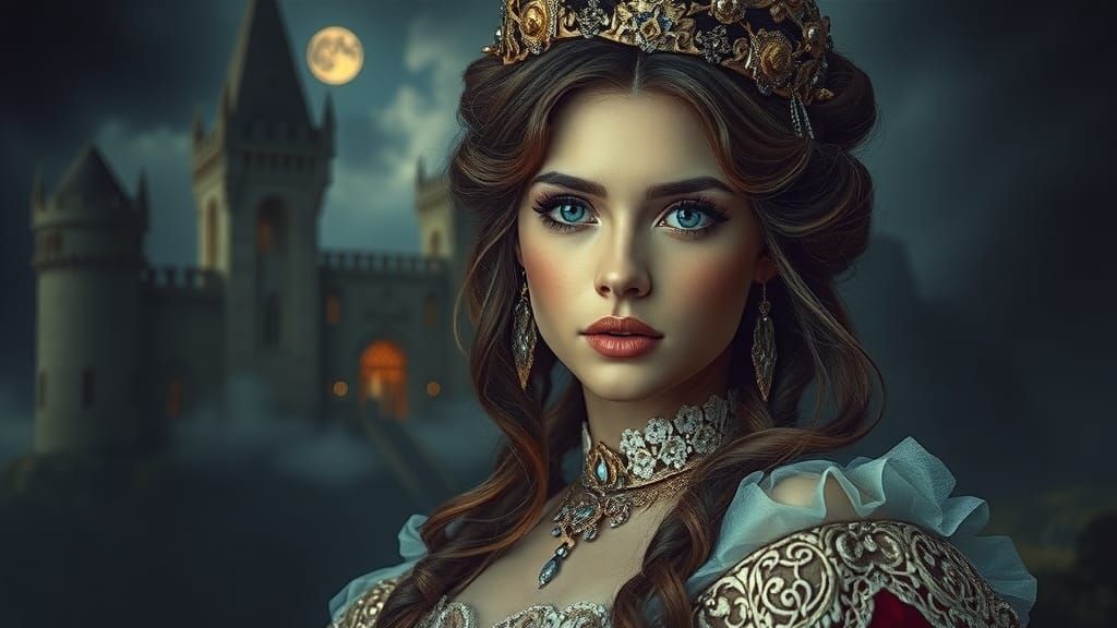 Hyperrealistic Portrait of a Beautiful Princess