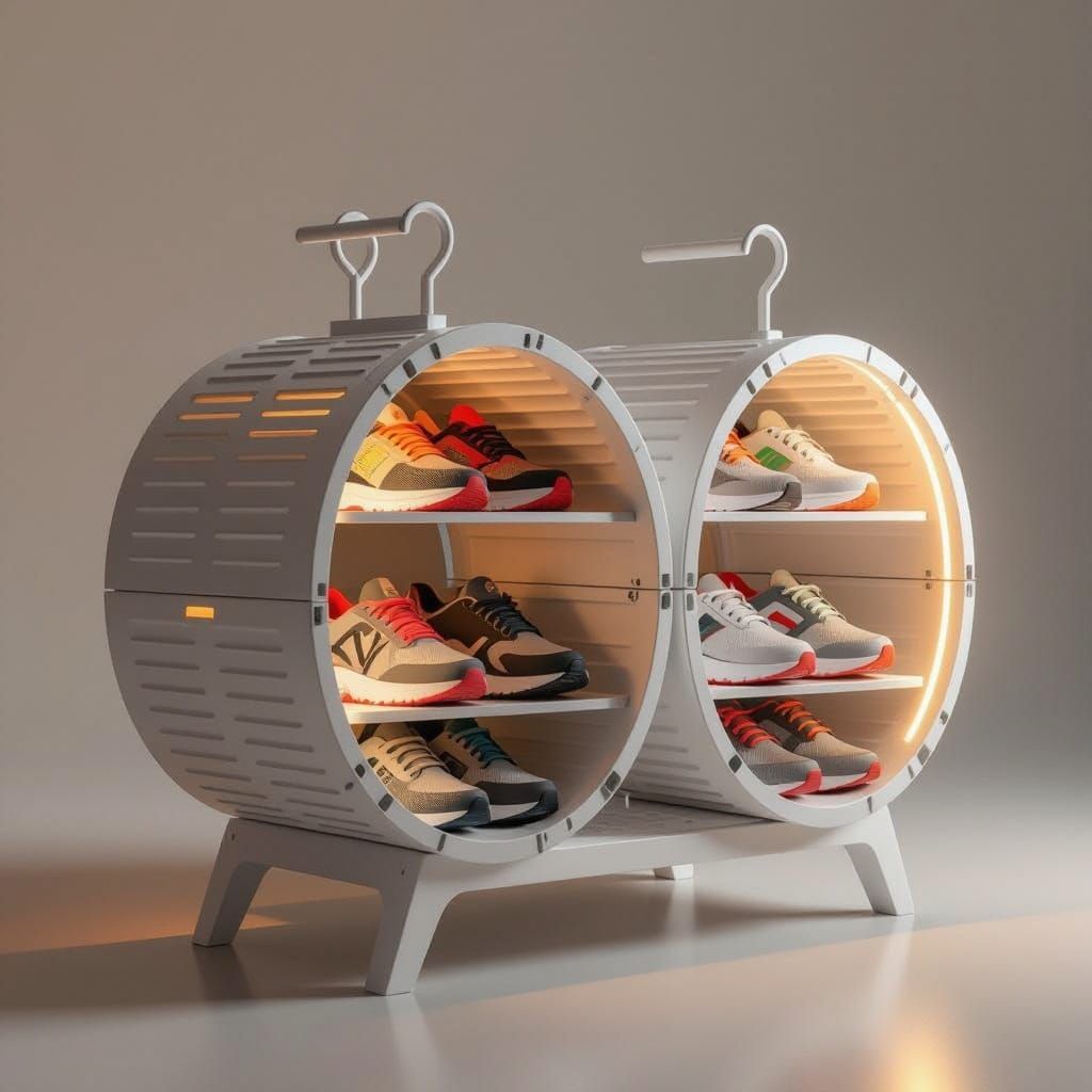 Innovative Foldable Shoe Warmer with Thermochromic Display