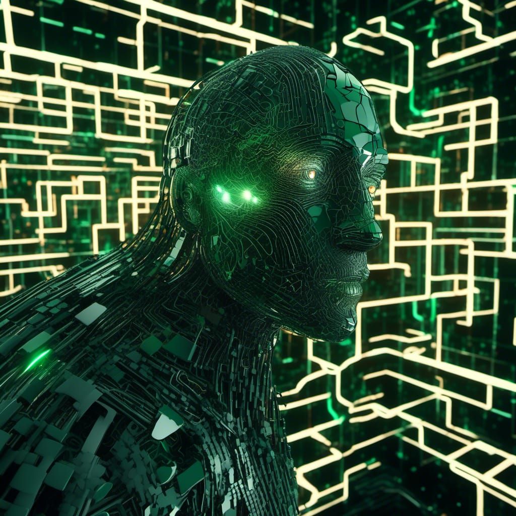 The Architect's Robot Head in The Matrix