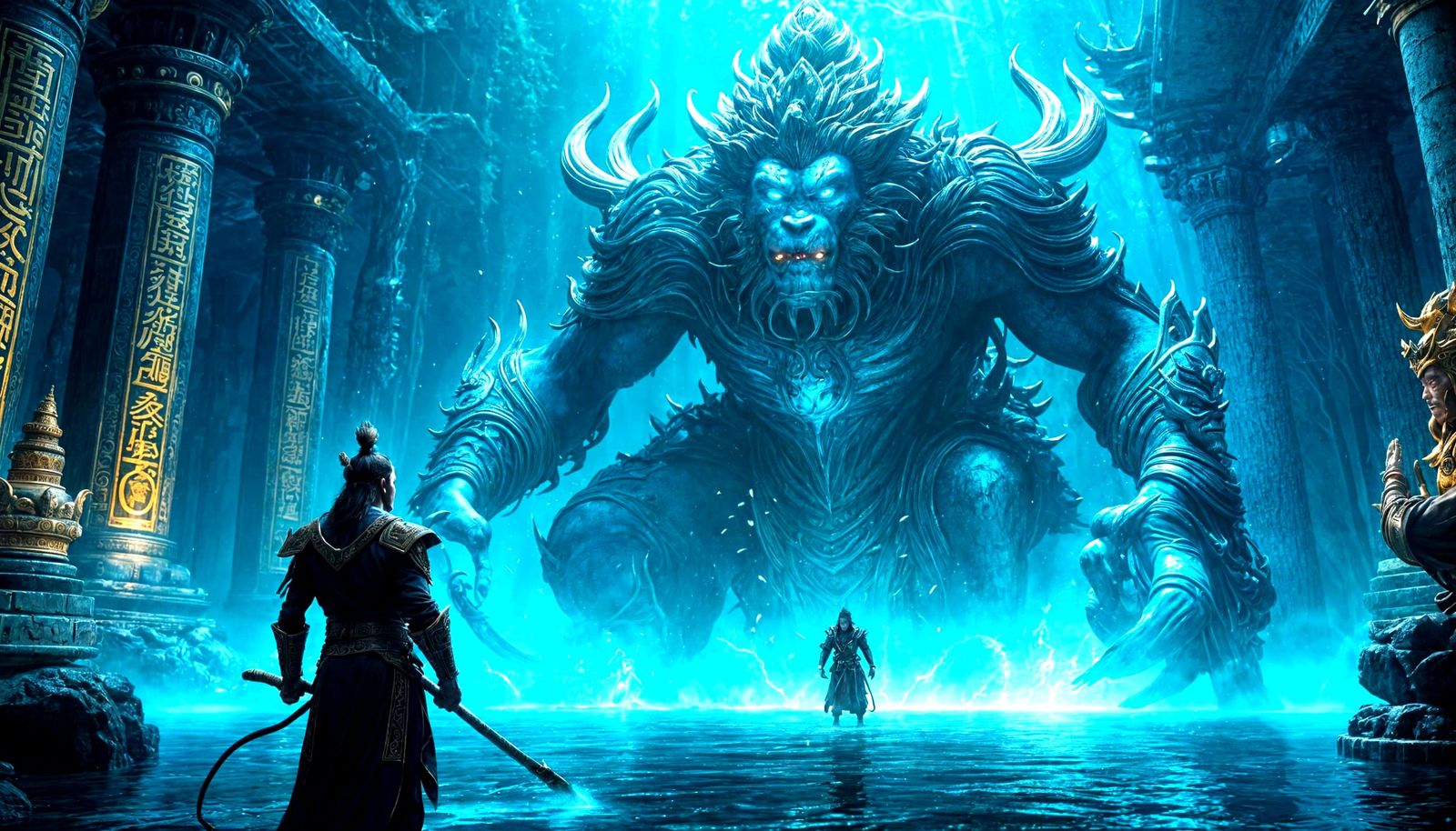 Monkey King vs Elder Jinchi in Black Myth Wukong