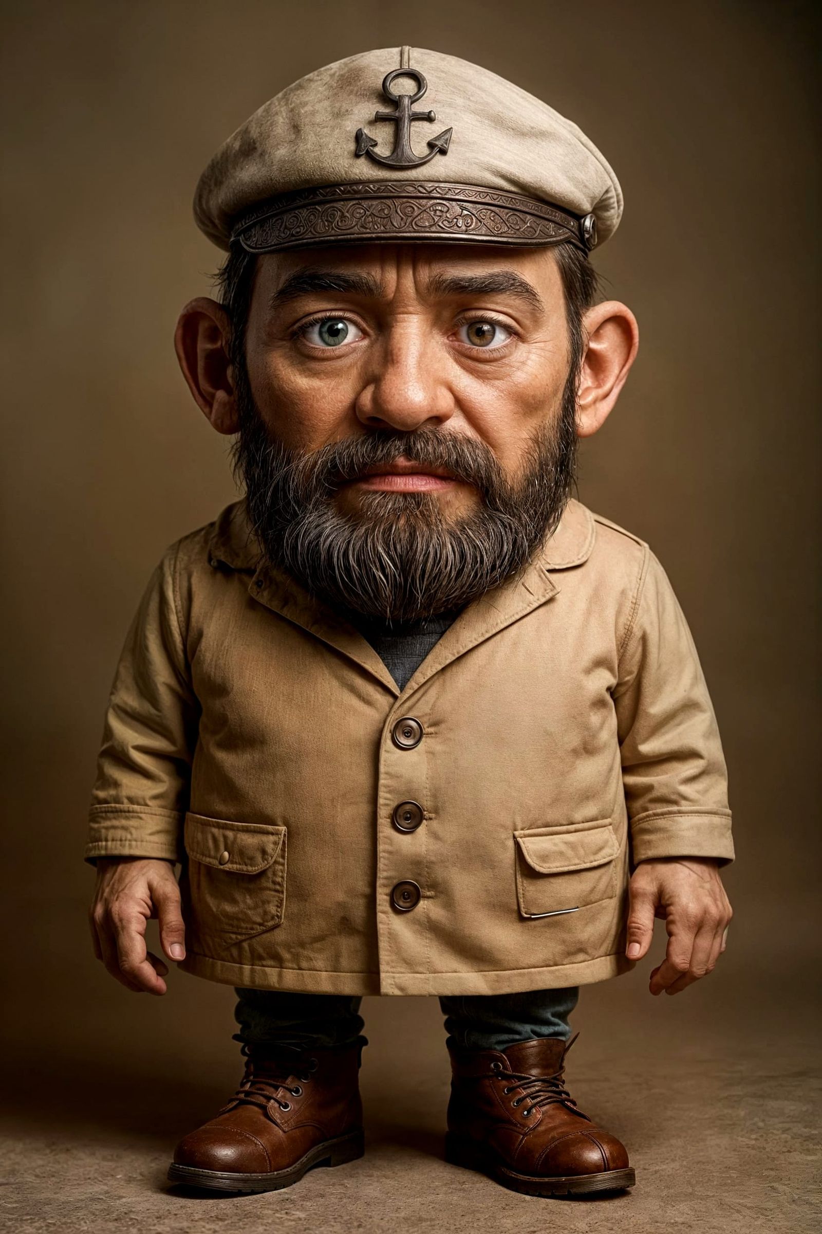 Realistic CGI Portrait of a Detailed Drawing