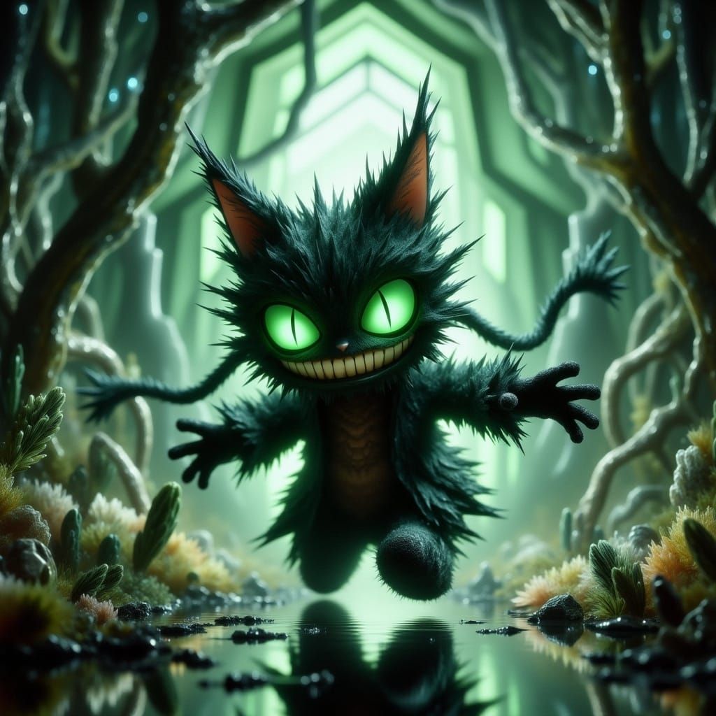 Cheshire Cat Ninja in Rainforest Arena