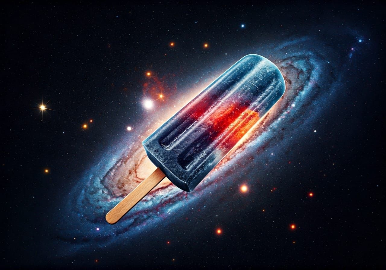 Cosmic Popsicle Spaceship in High-Definition Galaxy