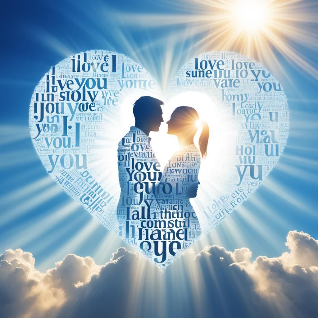 Heart of Love: Divine Couple in Sunshine