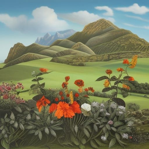 Rolls-Royce Silver Ghost in Surrealist Hyper-Realism