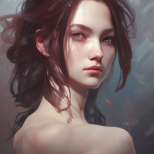 Detailed Portrait with Dynamic Lighting in Artstation Style