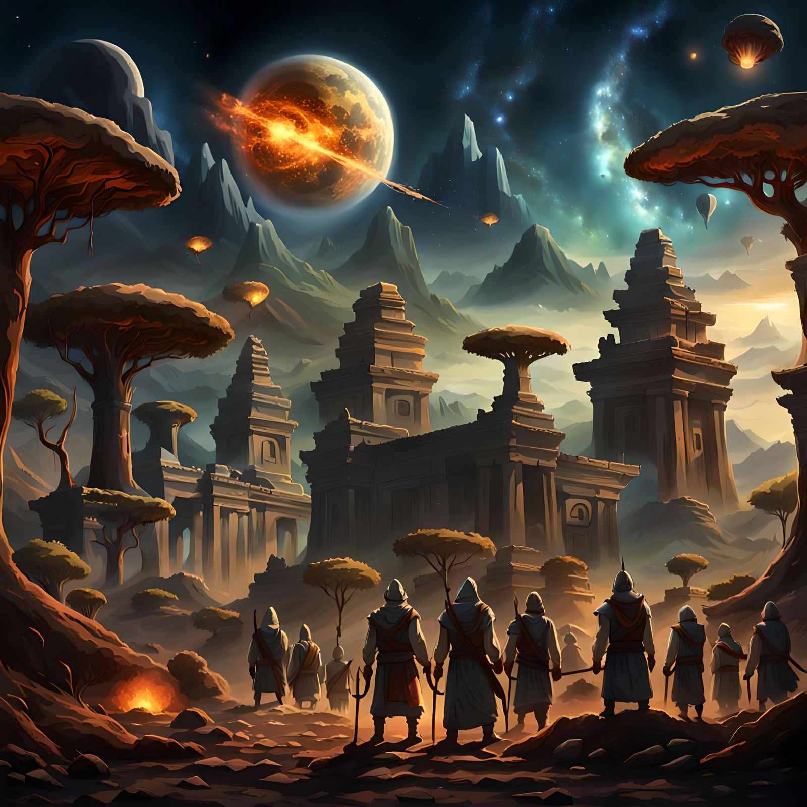 Explorers Arrive at Ancient City