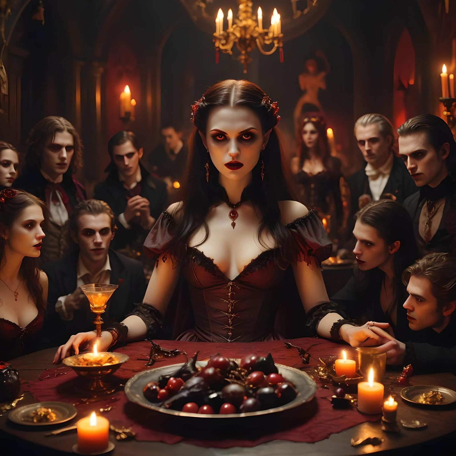 Vampires and Vestals in Hyperrealistic Digital Art