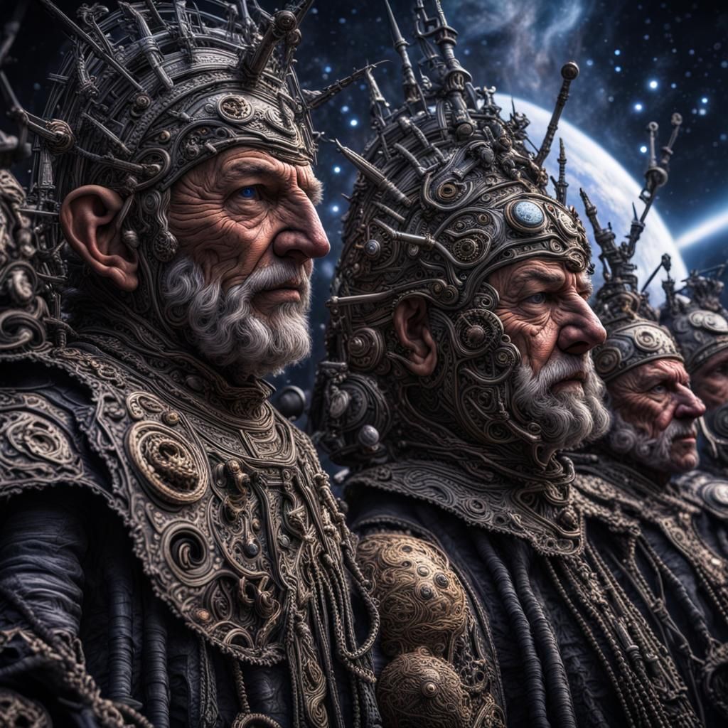 Fantasy Cosmic Science Fiction in Hyperrealistic Style