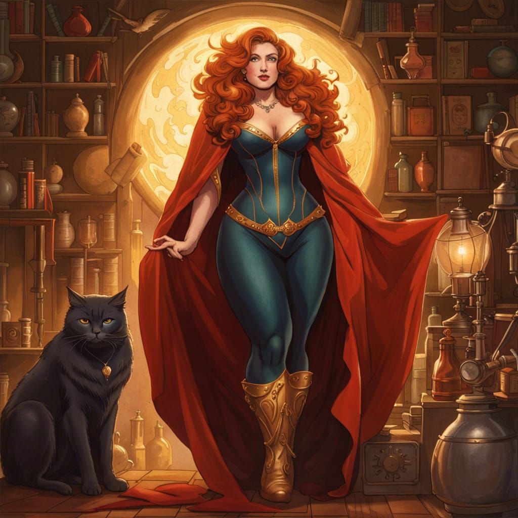 SuperGoddess Materializes in Alchemist's Lab