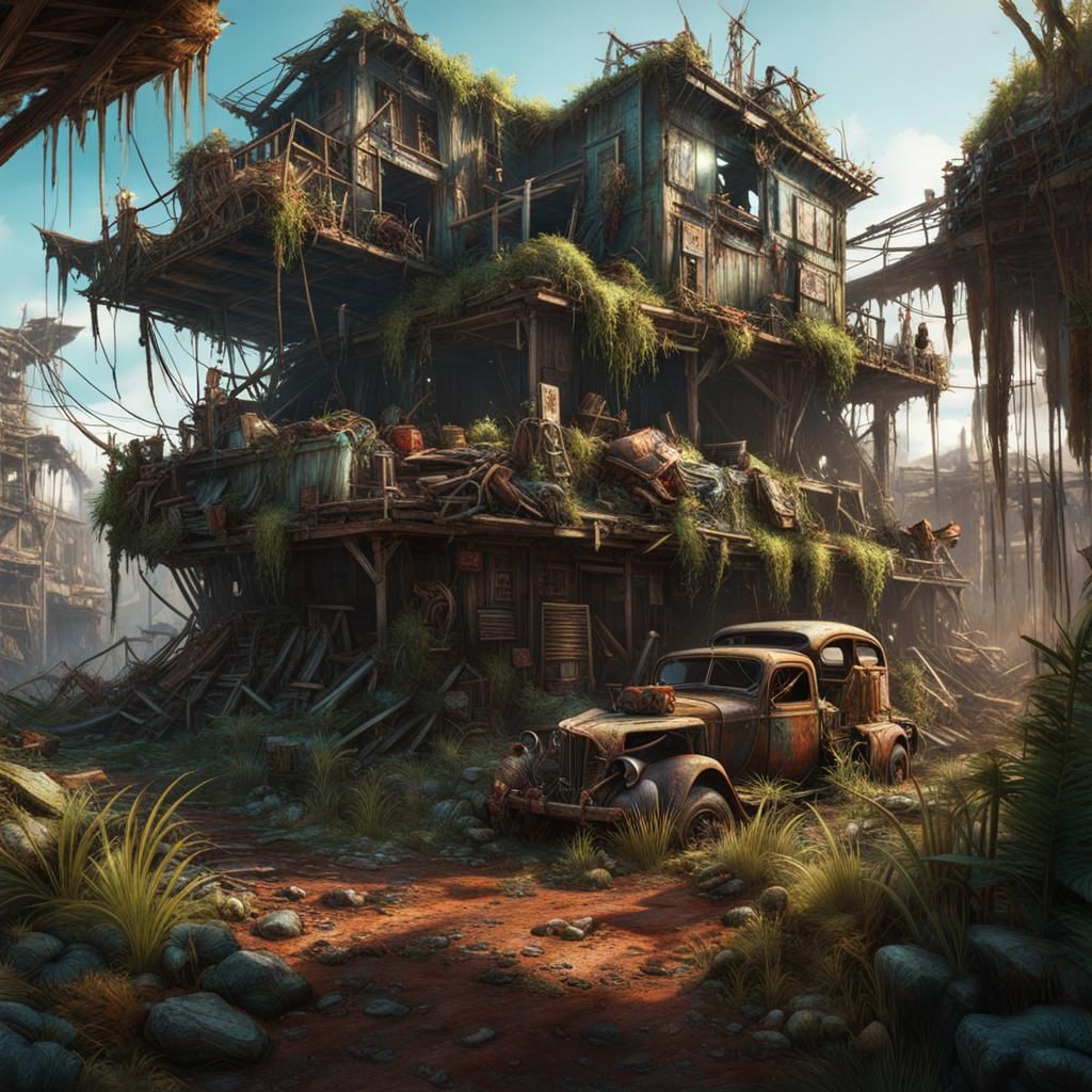 Post apocalyptic junkyard (C)