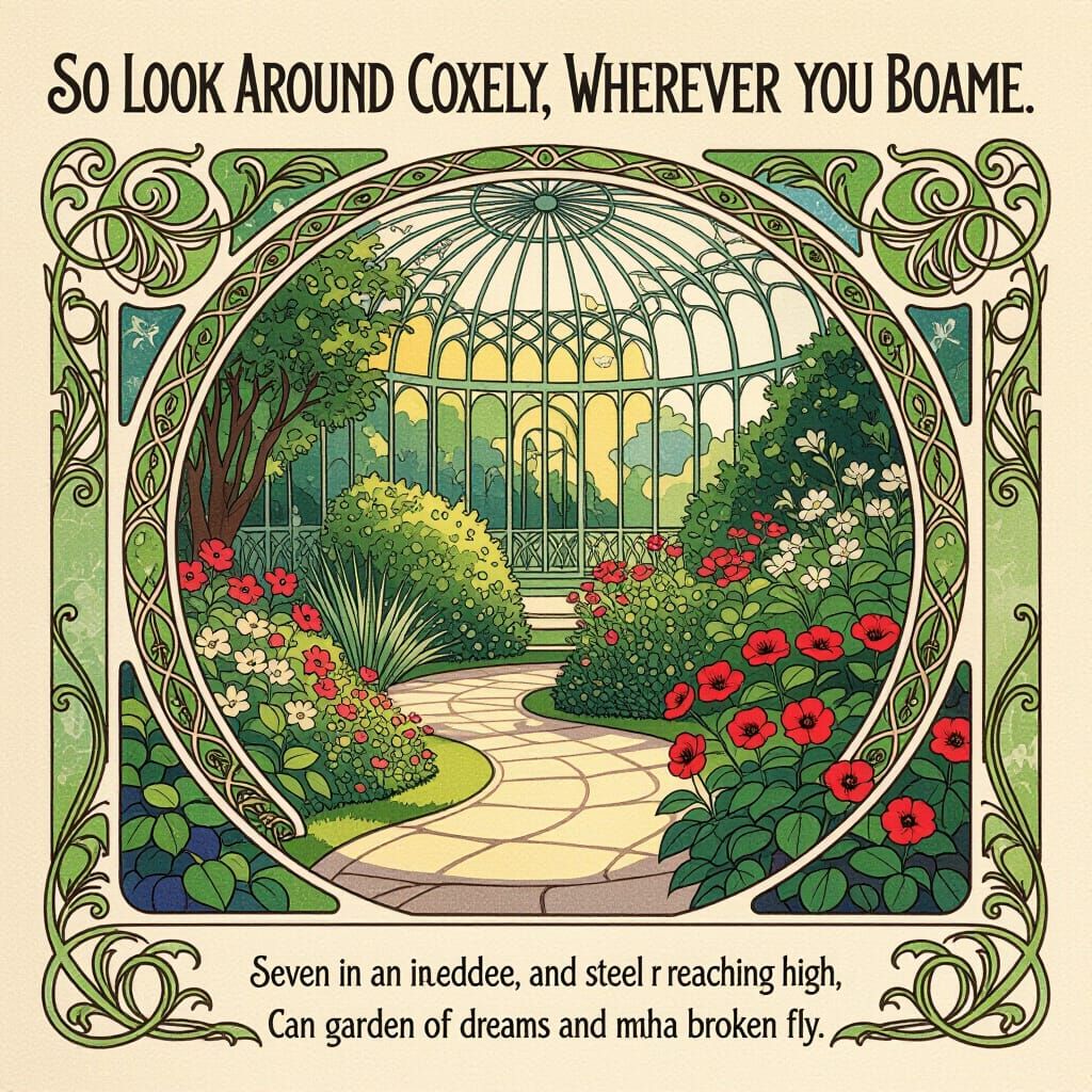 Art Nouveau Garden Blooms with Dreamy Inspiration