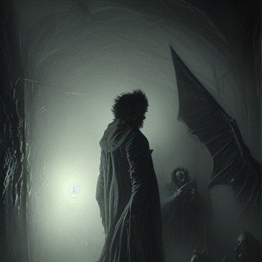Supernatural Hunters in Gothic Horror Style