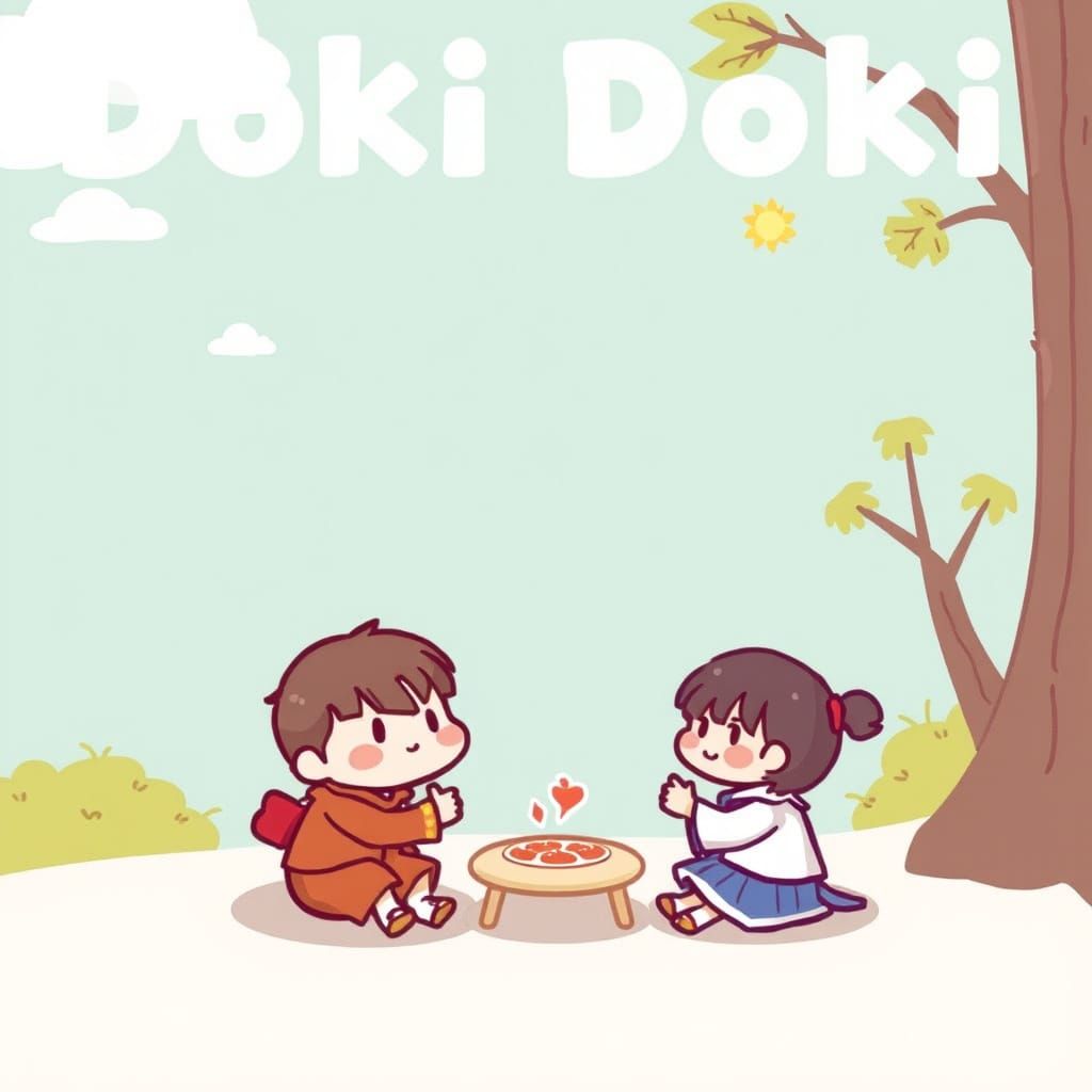 AI Generated Image: Doki Doki