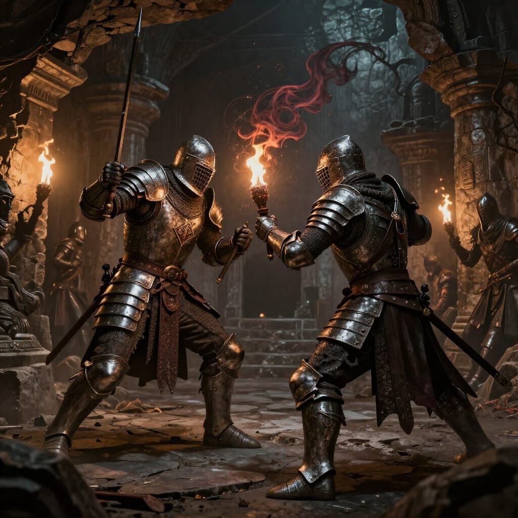 Hellish Medieval Soldier Battle in Ancient Tombs