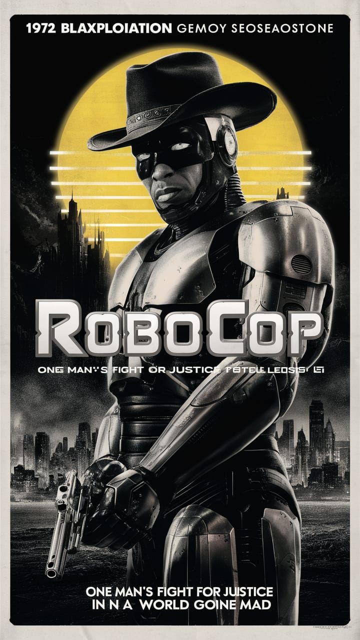 Robocop Blaxploitation Movie Poster Art