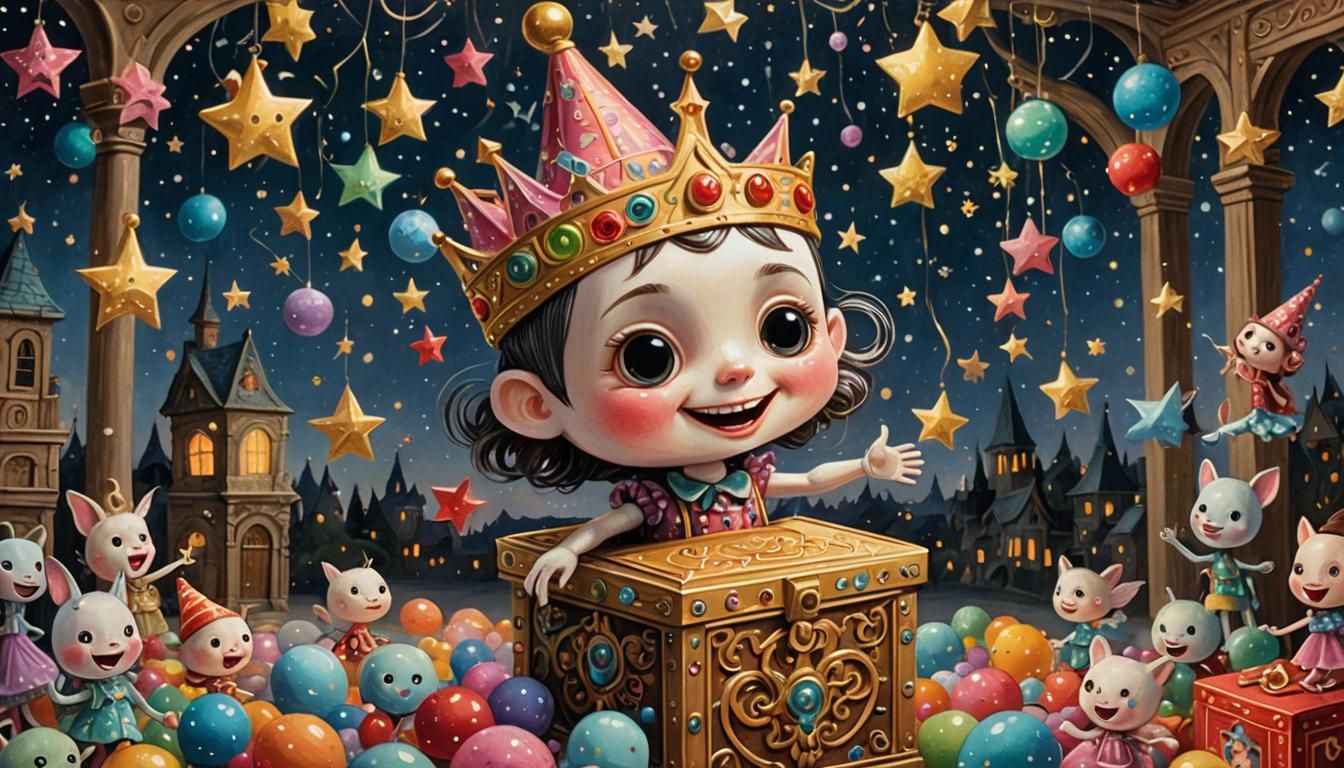 Magical Jack-in-the-Box Comes to Life in Gouache Style