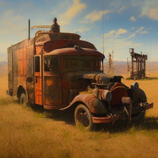 Surreal Landscape Painting in Multiple Styles