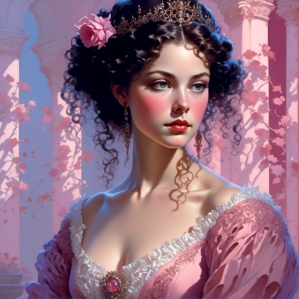 Princess Briar Rose in Rococo Style