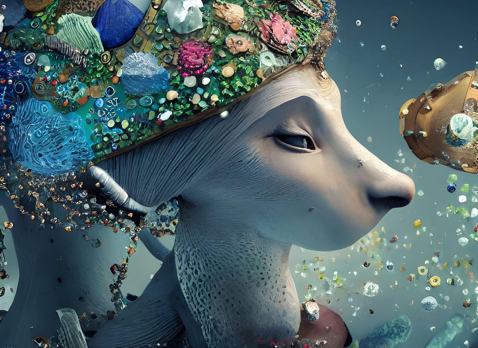 Hyperrealistic Portrait in Post-Production Style