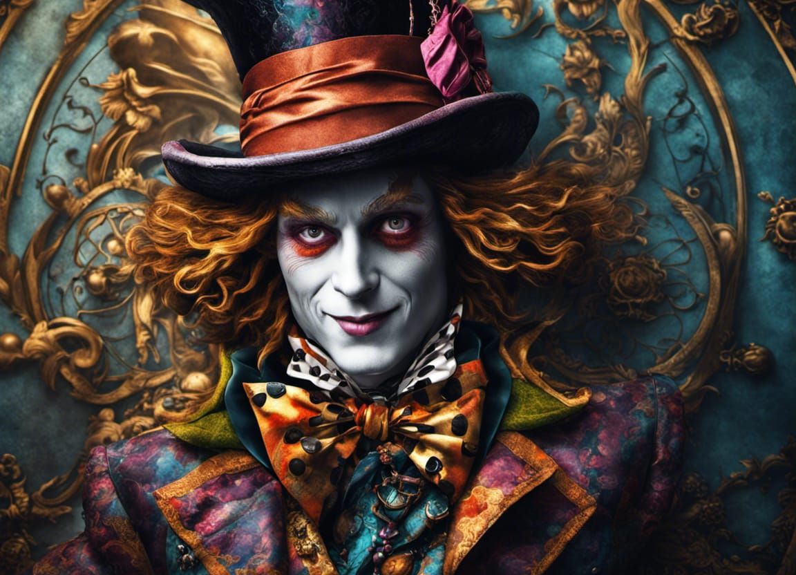 Mad Hatter in Wonderland: Sharp, Detailed 8K